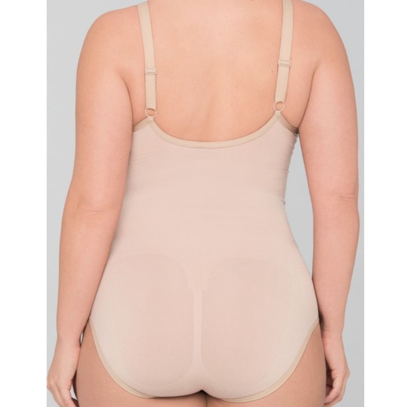 NEW Body Wrap The Pinup Compression Shaper Underwire Bodysuit 45001 Nude (Beige) - Picture 2 of 7